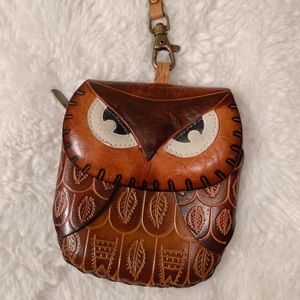 Leather Owl Coinpurse